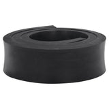 Vidaxl Borde de goma para Snow Stop 180x10x2 CM Negro