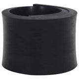 Vidaxxl bord en caoutchouc pour chasse-neige 100x15x2 cm noir