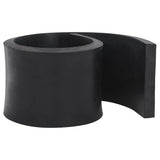 Vidaxxl bord en caoutchouc pour chasse-neige 100x15x2 cm noir