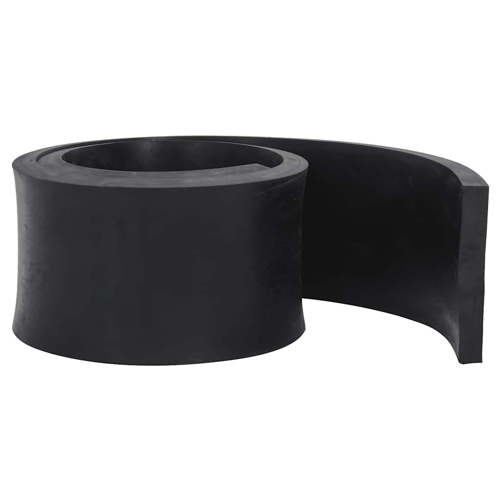 VidaXL bord en caoutchouc pour chasse-neige 200x15x2 cm noir