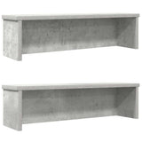 Vidaxl keukenrekken stapelbaar 2 st 50x15x16 cm betongrijs