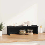 Vidaxx étagère de cuisine empilable 60x15x16 cm bois fini noir