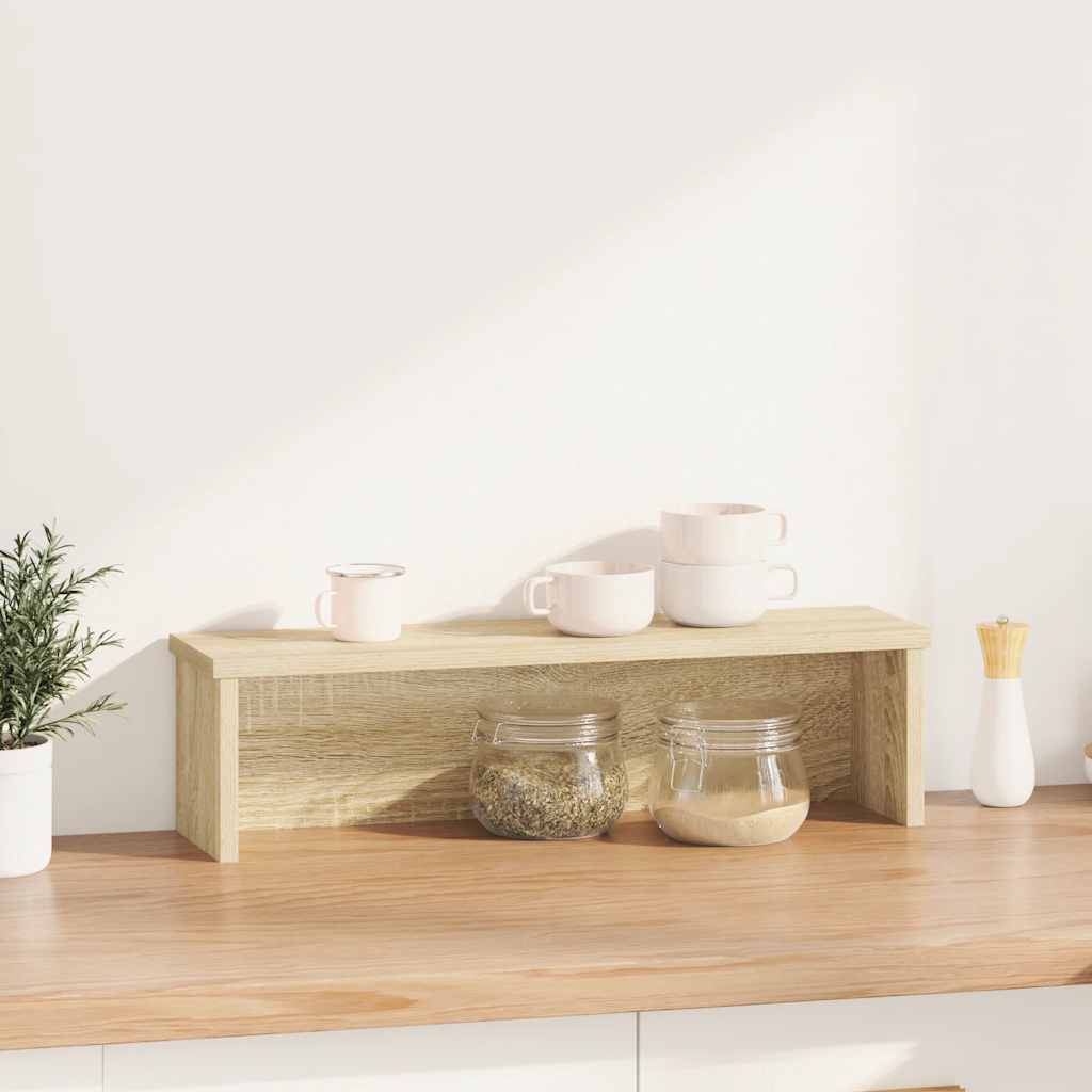 Vidaxx étagère de cuisine empilable 60x15x16 cm bois fini couleur chêne sonoma