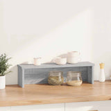 Vidaxx étagère de cuisine empilable 60x15x16cm bois d'ingénierie gris chêne sonoma