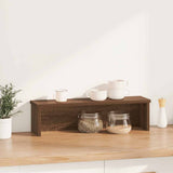 Vidaxx étagère de cuisine empilable 60x15x16 cm bois fini couleur chêne marron