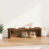Vidaxx étagère de cuisine empilable 60x15x16 cm bois fini, couleur bois ancien