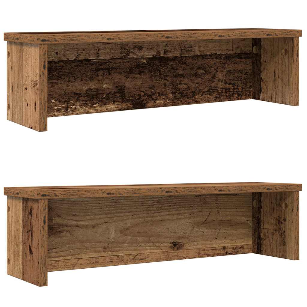 Vidaxx étagères de cuisine empilables 2 pcs 60x15x16 cm couleur bois ancien