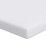 Vidaxl matrastopper wit 140 x 200 cm jacquard stof