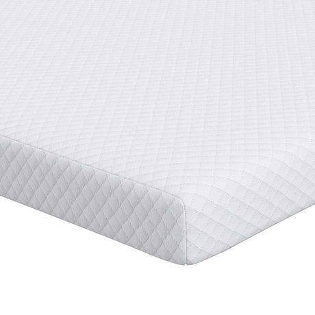 Vidaxl matrastopper wit 140 x 200 cm jacquard stof