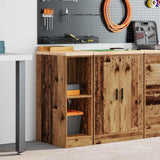 Vidaxl garagekast 30x51x85 cm massief grenenhout oud hout