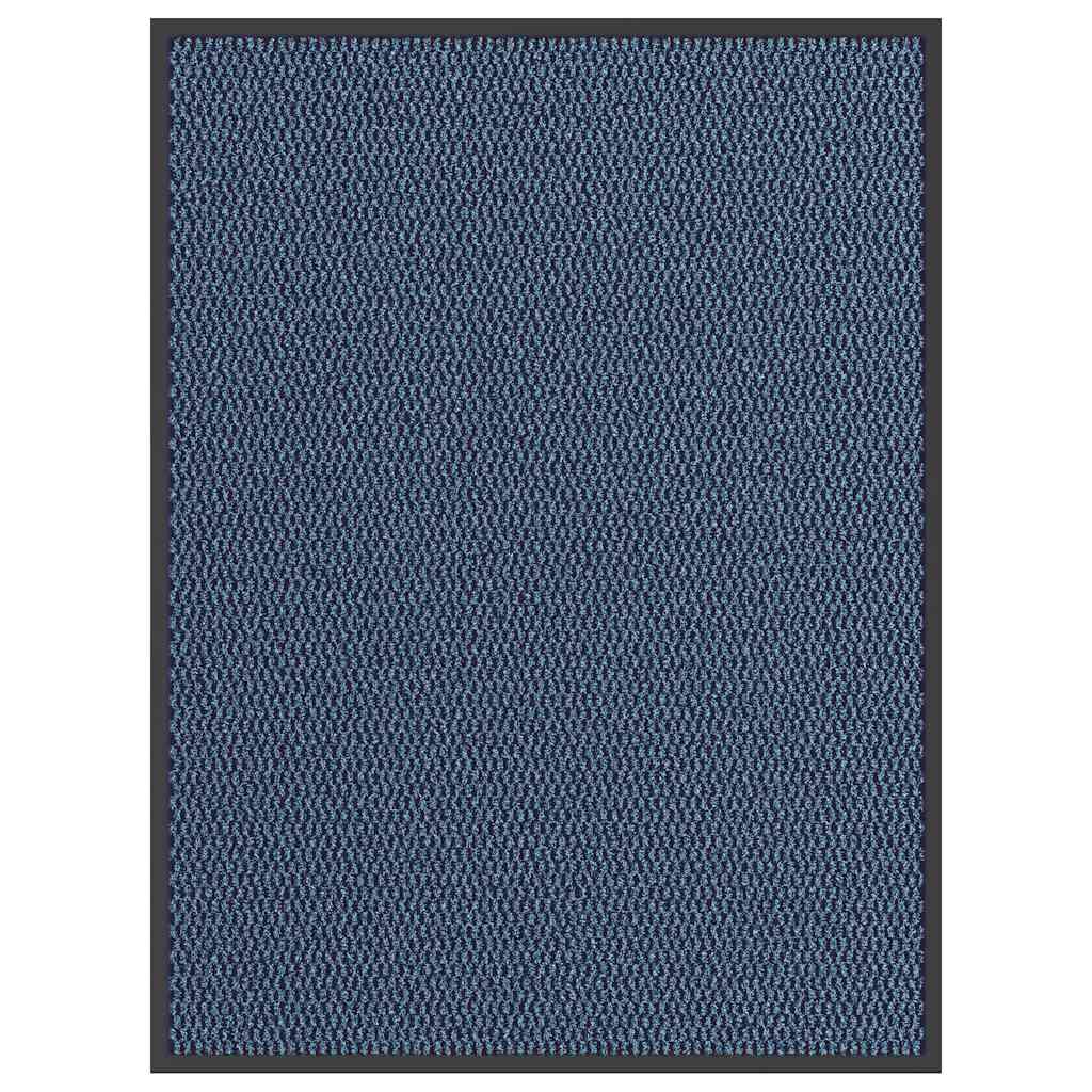 Vidaxl deurmat 90x120 cm blauw