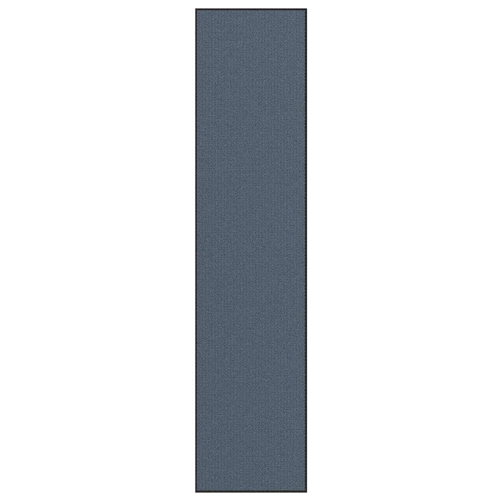 Vidaxl deurmat 115x500 cm blauw