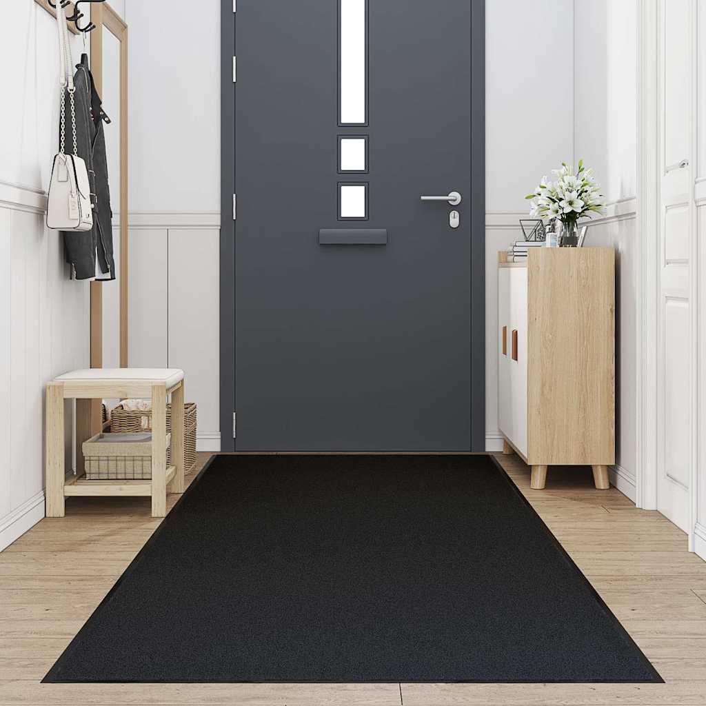 Vidaxl deurmat 115x500 cm zwart