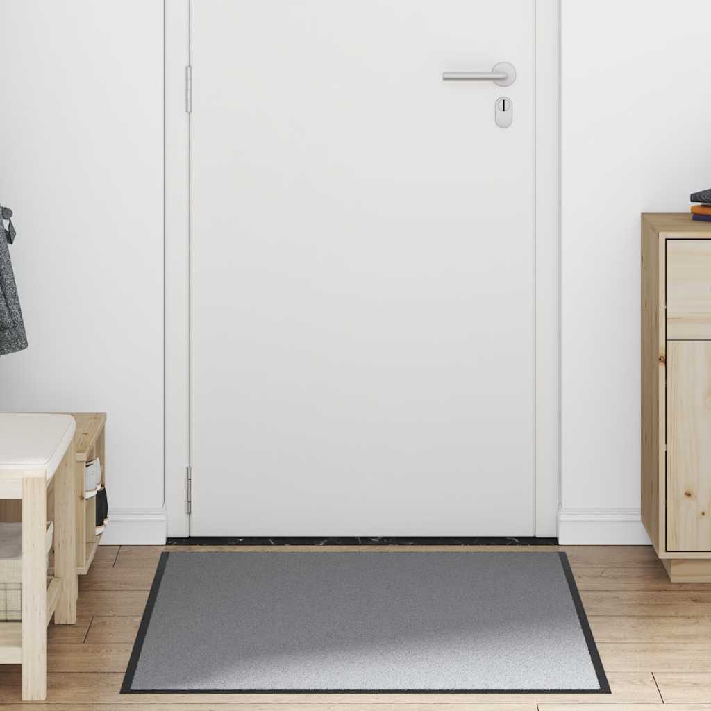 Vidaxl deurmat 80x120 cm grijs