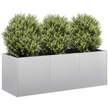 Vidaxl plantenbak 120x40x40 cm gegalvaniseerd staal