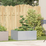Vidaxl plantenbak 80x80x40 cm gegalvaniseerd staal
