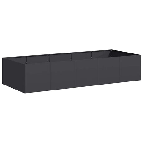 Vidaxl plantenbak 200x80x40 cm staal zwart