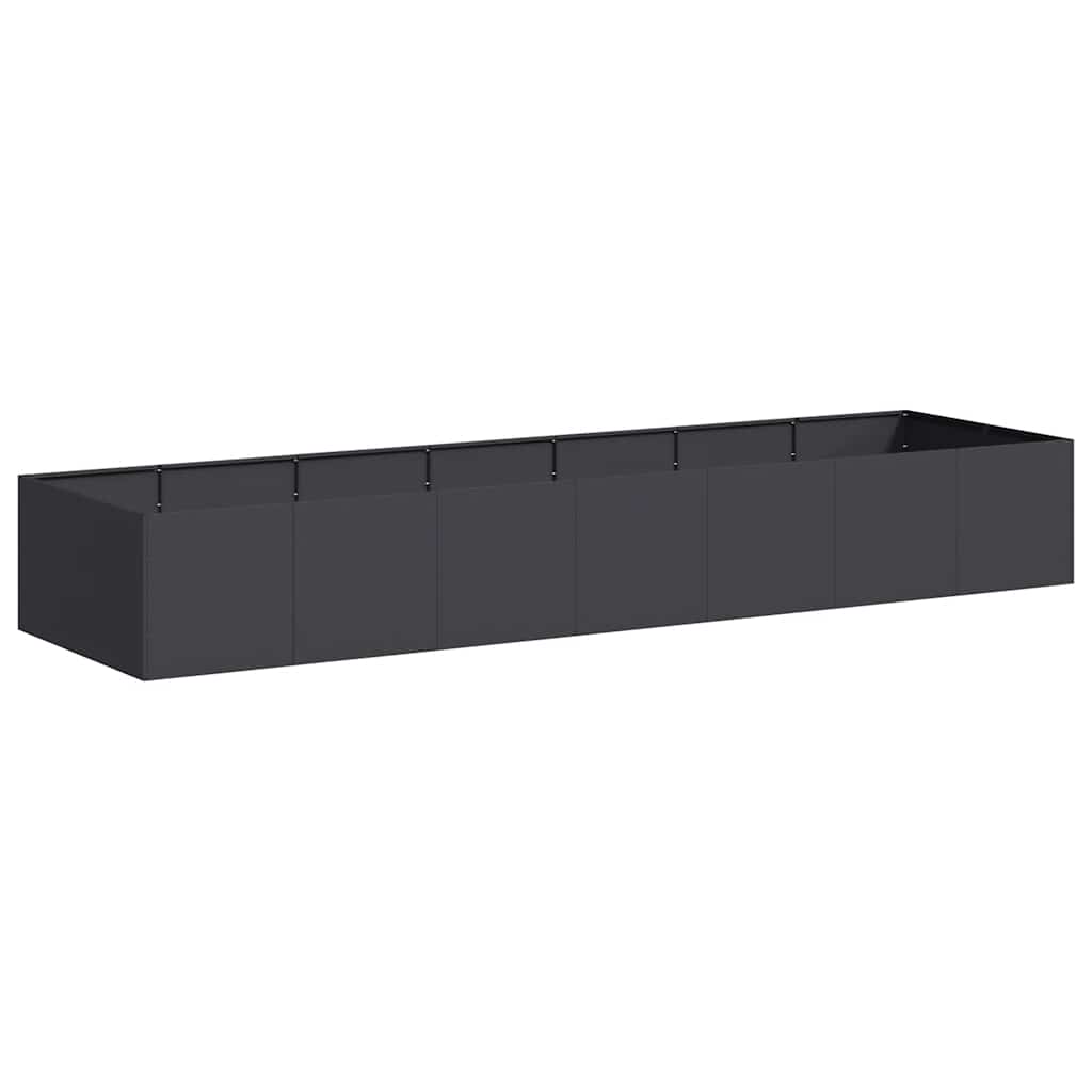 Vidaxl plantenbak 280x80x40 cm staal zwart