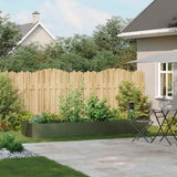 Vidaxl plantenbak 280x80x40 cm staal olijfgroen