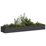 Vidaxl plantenbak 360x80x40 cm staal zwart
