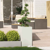 Vidaxl plantenbak 40x80x80 cm staal wit