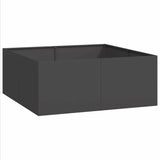 Vidaxl plantenbak 100x100x40 cm staal zwart