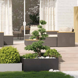Vidaxl plantenbak 100x100x40 cm staal zwart
