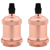 Vidaxl lamphouders 2 st roségoud e27