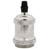 Vidaxl lamphouders 2 st nikkel satijn e27