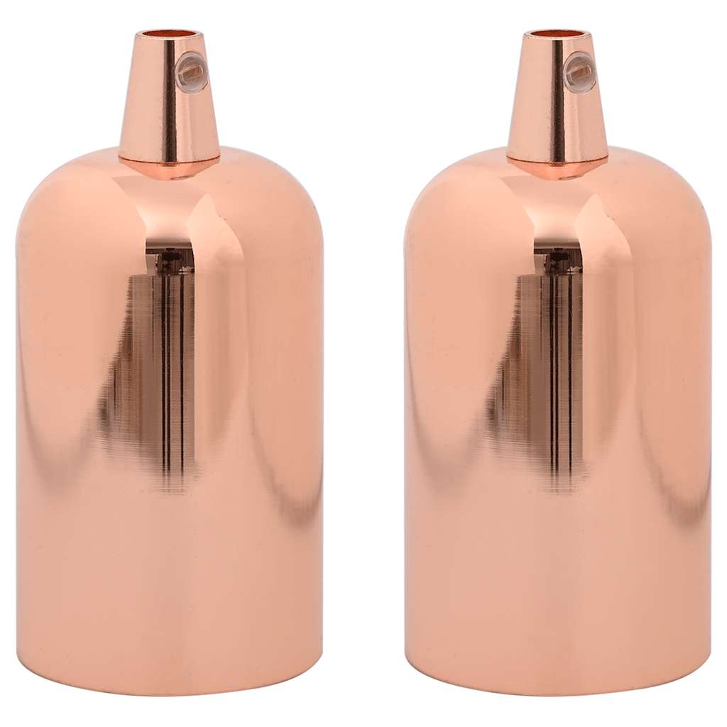 Vidaxl lamphouders 2 st roségoud e27