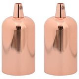Vidaxl lamphouders 2 st roségoud e27