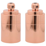 Vidaxl lamphouders 2 st roségoud e27