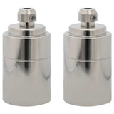Vidaxl lamphouders 2 st nikkel satijn e27