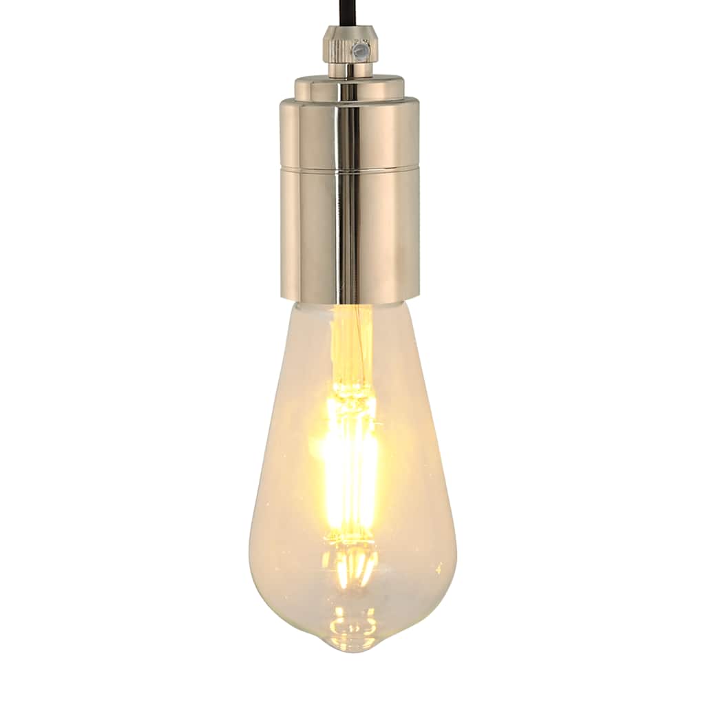 Vidaxl lamphouders 2 st nikkel satijn e27