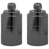 Vidaxl lamphouders 2 st glanzend zwart e27