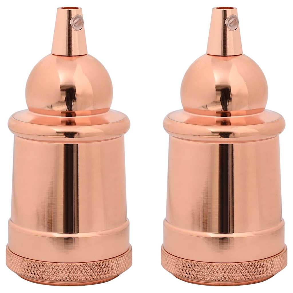Vidaxl lamphouders 2 st roségoud e27