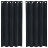 Vidaxl verduisterende gordijnen 2 pcs zwart 140 x 175 cm fluweel