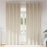 Vidaxl verduisterende gordijnen 2 pcs crème 140 x 245 cm fluweel