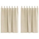 Vidaxl verduisterende gordijnen 2 pcs crème 140 x 140 cm fluweel