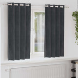 Vidaxl verduisterende gordijnen 2 pcs lichtgrijs 140 x 175 cm fluweel