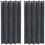 Vidaxl verduisterende gordijnen 2 pcs lichtgrijs 140 x 175 cm fluweel