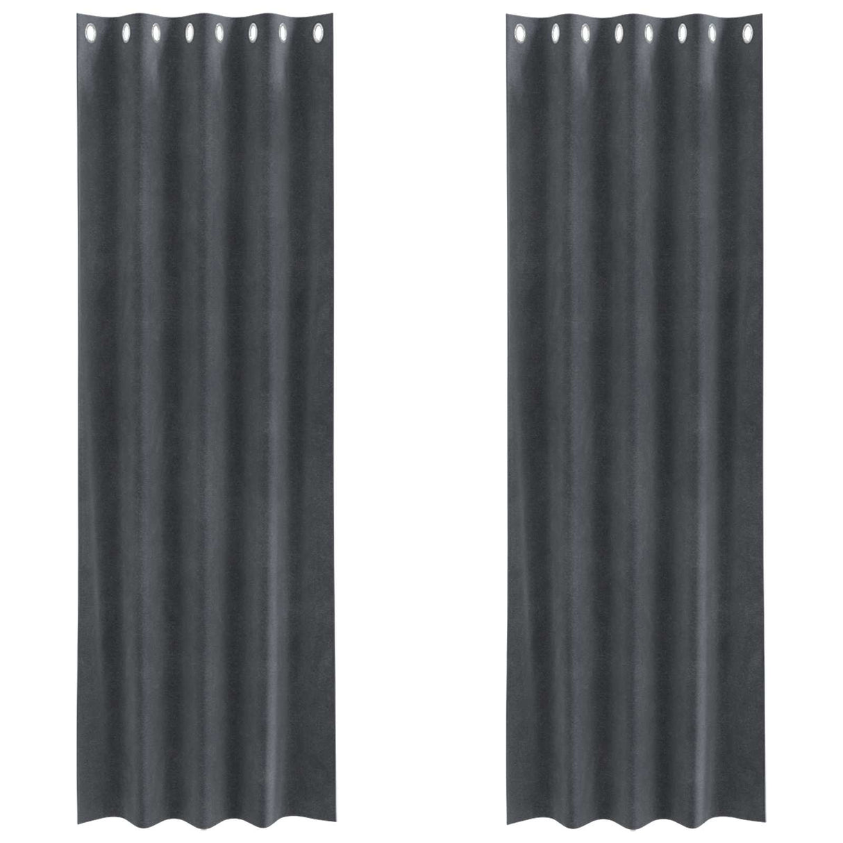 Vidaxl verduisterende gordijnen 2 pcs lichtgrijs 140 x 245 cm fluweel