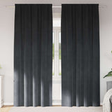 Vidaxl verduisterende gordijnen 2 pcs lichtgrijs 140 x 225 cm fluweel