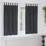 Vidaxl verduisterende gordijnen 2 pcs lichtgrijs 140 x 175 cm fluweel