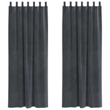 Vidaxl verduisterende gordijnen 2 pcs lichtgrijs 140 x 245 cm fluweel