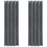 Vidaxl verduisterende gordijnen 2 pcs lichtgrijs 140 x 260 cm fluweel
