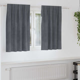 Vidaxl verduisterende gordijnen 2 pcs lichtgrijs 140 x 140 cm fluweel