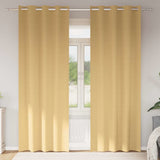 Vidaxl zwart-out gordijnen met ringen 2 pcs beige 260 x 140 cm