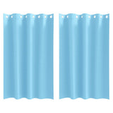 Vidaxl zwart-out gordijnen met ringen 2 pcs lichtblauw 175 x 140 cm