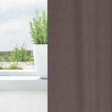Vidaxl zwart-out gordijnen met ringen 2 pcs donkerbruin 245 x 140 cm